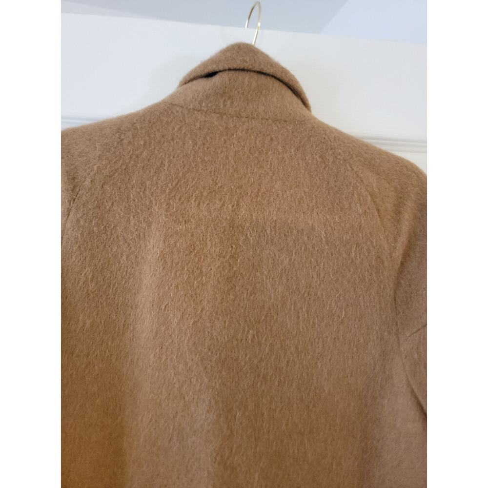 Zara Camel Coat Sz Small Oversized Long Two Button Overcoat Jacket - Picture 8 of 8